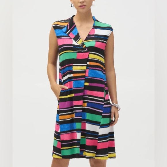 Joseph Ribkoff Dresses & Skirts - Joseph Ribkoff Multicolor Striped Midi Dress Style 252171 New size 8